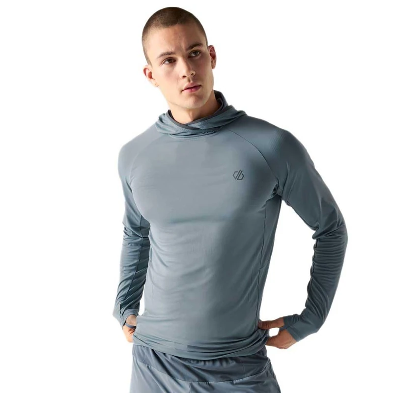 Dare2b Men's Sprint City Running Hoodie, Lightweight Quick Dry Gym Midlayer