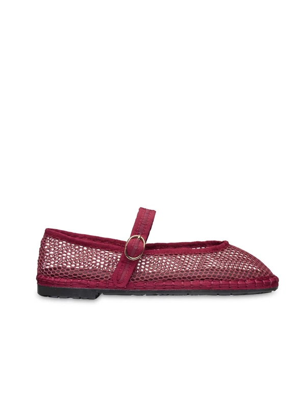 FLABELUS Isabella Women's Ballerina, Garnet, 4 UK