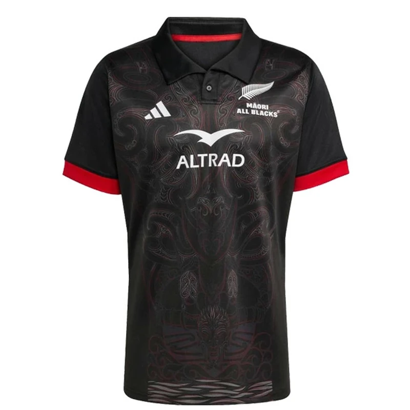 adidas Men's Maori All Blacks Home Men Shirt, All Black, 3XL