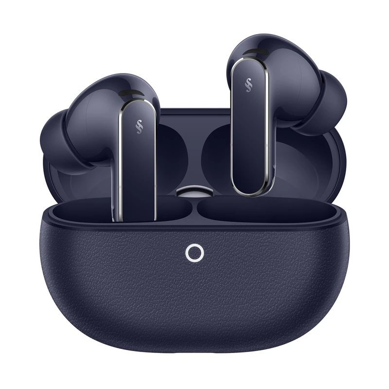 HUAWEI FreeBuds Pro 5 Wireless Earbuds, Dual-Engine AI Noise Cancelling Earbuds for Business & Office, Secure Fit, Stable Calls, IP57 Waterproof for Sports, 38H, 30 Months Warranty, Vegan Leather Blue