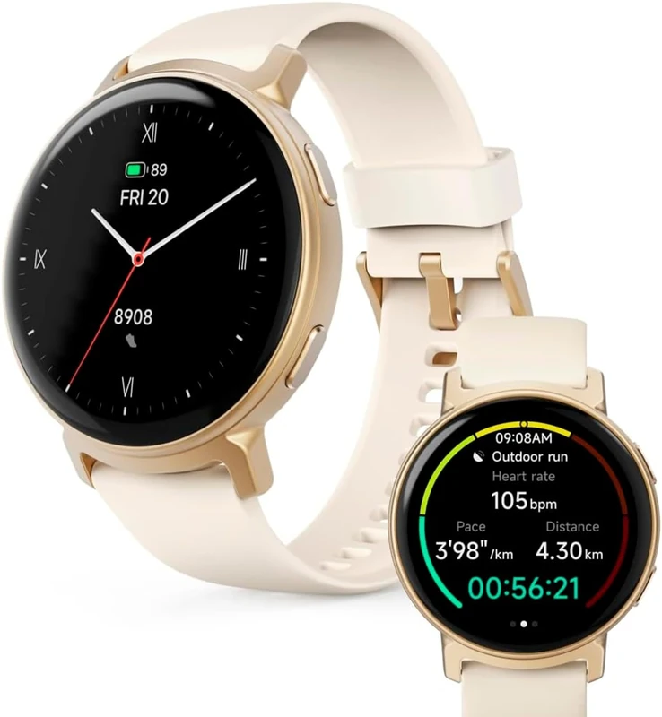 Hama Arion smartwatch, GPS, AMOLED 43 mm, waterproof, phone function, gold