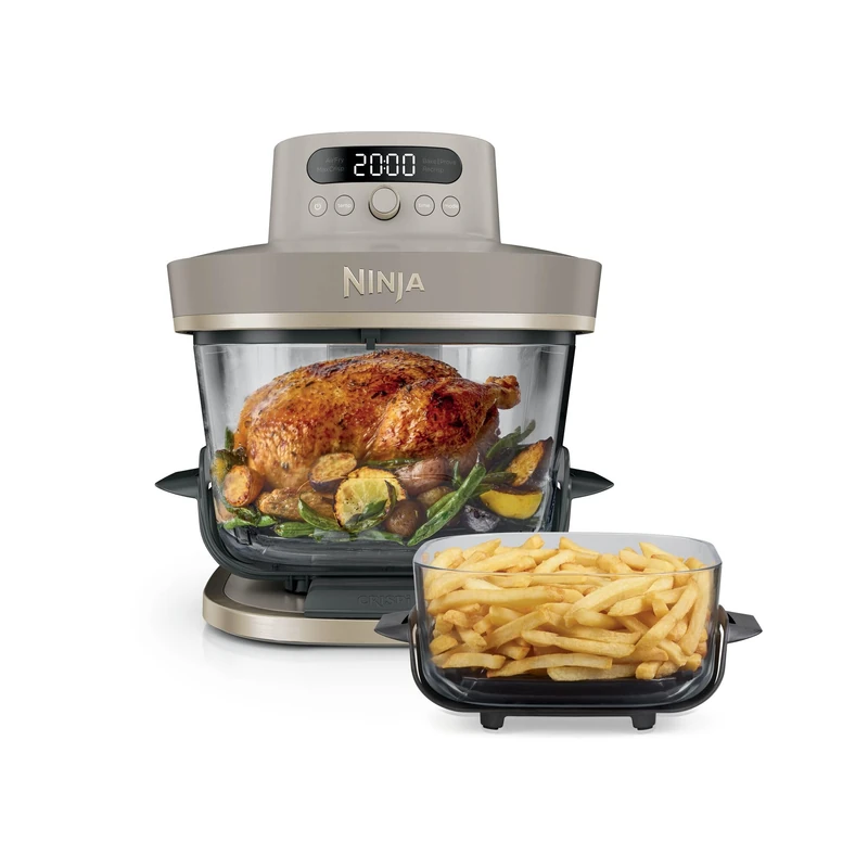 Ninja CRISPi PRO XL Glass Air Fryer Air Fryer, Stone Gold, AS090EUSD