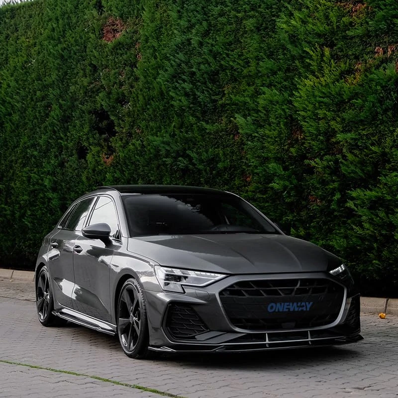 Oneway Complete body kit compatible with Audi A3 (8Y) Sportback S-Line/S3 Facelift 2025- - Gloss black