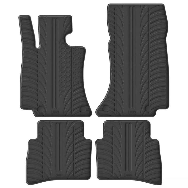 Gledring Set of Rubber Mats Compatible with Mercedes E-Class W214 Saloon/Estate 2023 (T Profile 4 Pieces)