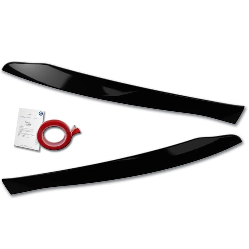 RDX Head light spoilers compatible with Mercedes GLC (X253) 2015-2022 & GLC Coupé (C253) 2016-2023 (ABS Gloss Black)