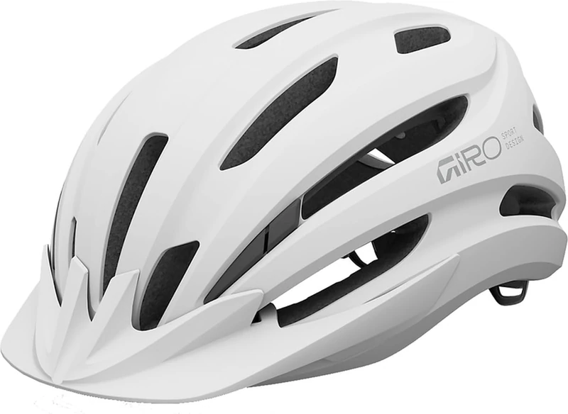 Giro Fixture II Adult Unisex Bike Helmet, White/Chrome, In-Mold Construction, Universal Fit