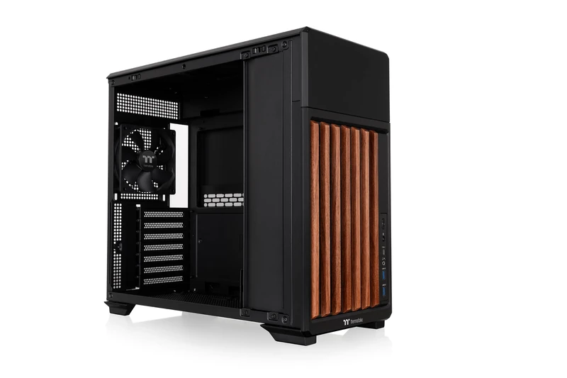 Thermaltake TR300 WS | Black | Tempered Glass | Power Extension Cord | 120 mm Fan