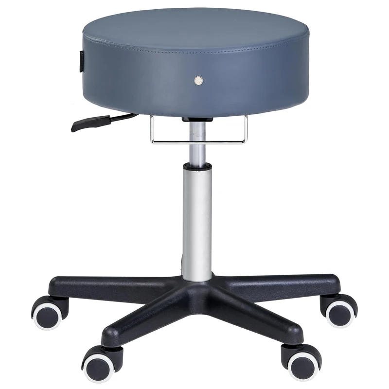 Master Massage Round Swivel Stool, Ergononic Adjustable Roll Hydraulic Dental, Barber, Ofiice Chair in Royal Blue - Image 1