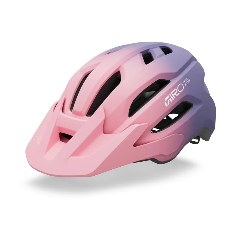 Giro Youth Unisex Sport Helmet, Pink/Purple, In-Mold Construction, Fixture II, Recreation