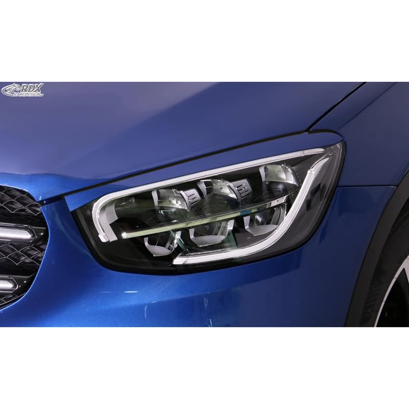 RDX Head light spoilers compatible with Mercedes GLC (X253) 2015-2022 & GLC Coupé (C253) 2016-2023 (ABS) - Image 1