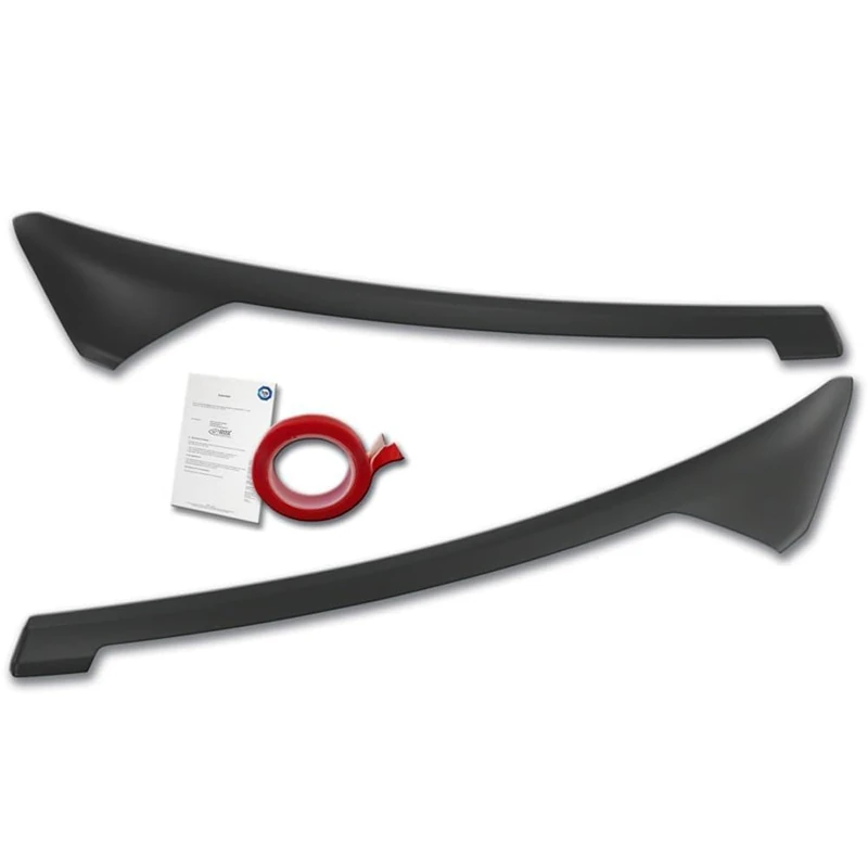 RDX Head light spoilers compatible with Ford Transit Courier & Tourneo Courier 2023- (with LED indicators & DRL) (ABS)