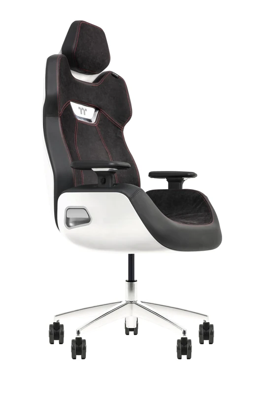 Thermaltake ARGENT E700 Ice Grey Metallic Alcantara Leather chair - Image 1