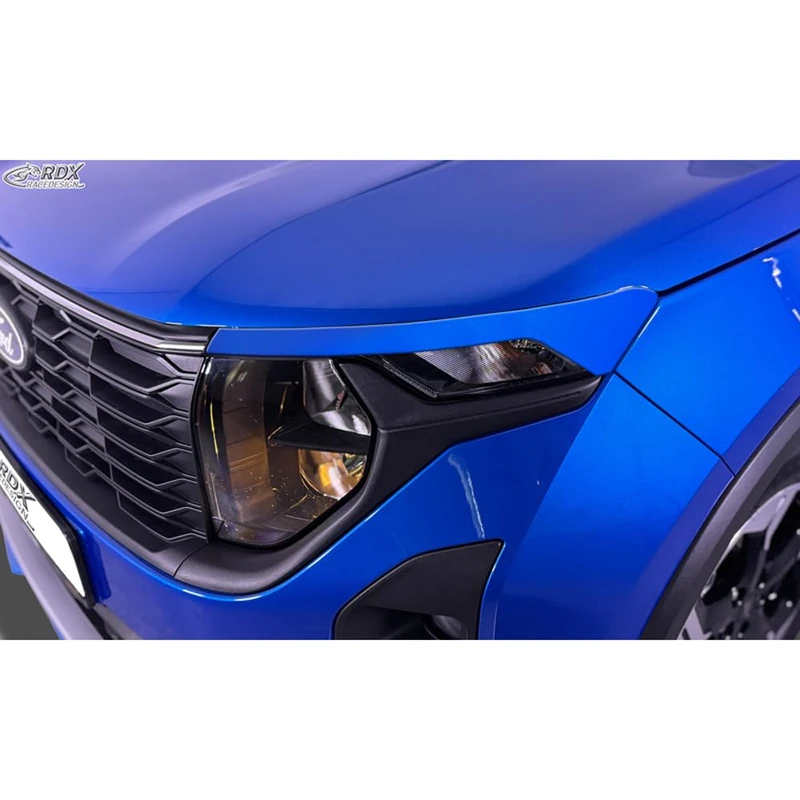 RDX Head light spoilers compatible with Ford Transit Courier & Tourneo Courier 2023- (without LED indicators & DRL) (ABS)