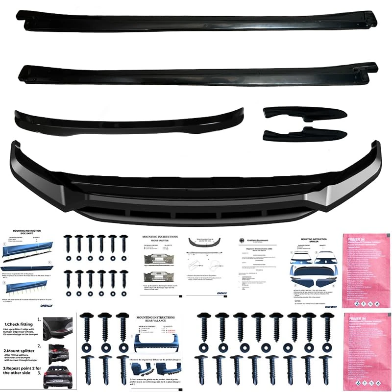 Oneway Complete body kit compatible with Volkswagen Touareg III R-Line Facelift 2024- - Gloss black