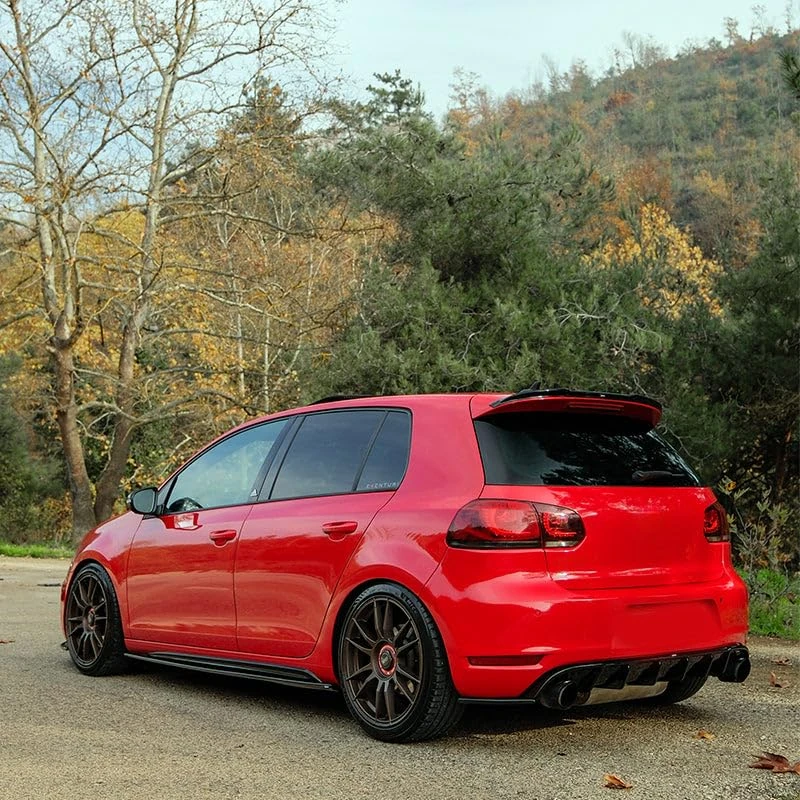 Oneway Rear Diffuser compatible with Volkswagen Golf VI GTi/GTD 2008-2012 - Gloss black