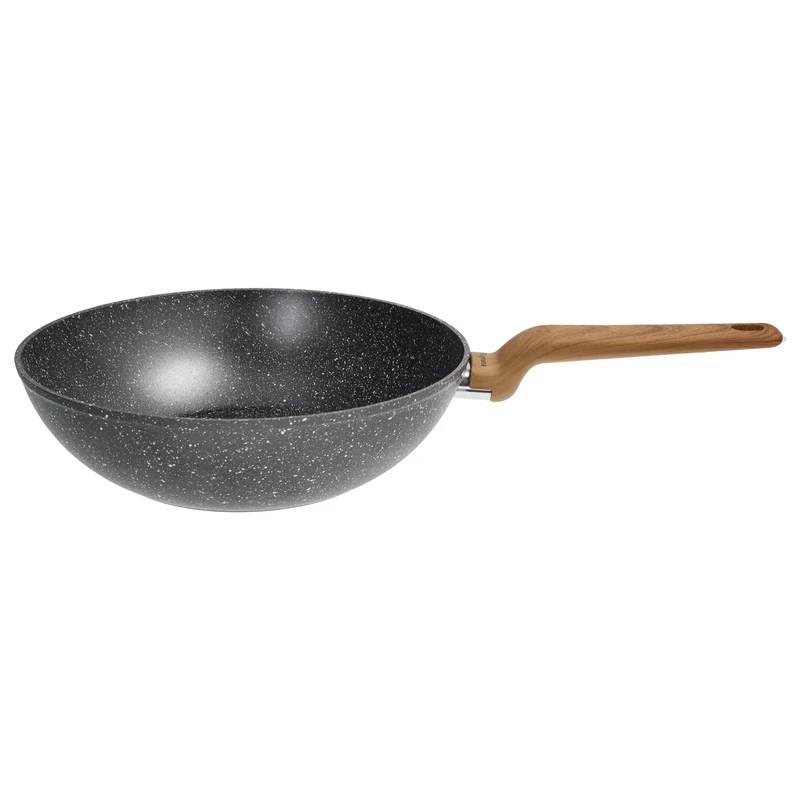 Tognana Wild Stone Wok 1 Handle 28 cm, Aluminium, Grey