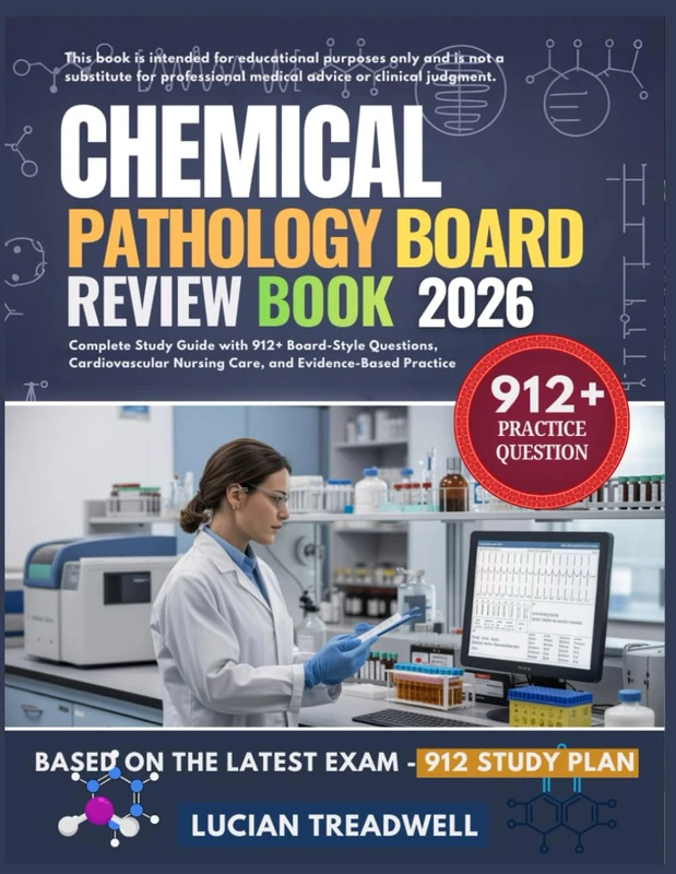 CHEMICAL PATHOLOGY BOARD REVIEW BOOK 2026: Complete Study Guide with 912+ Board-Style Questions, Cardiovascular Nursing Care, and Evidence-Based Practice