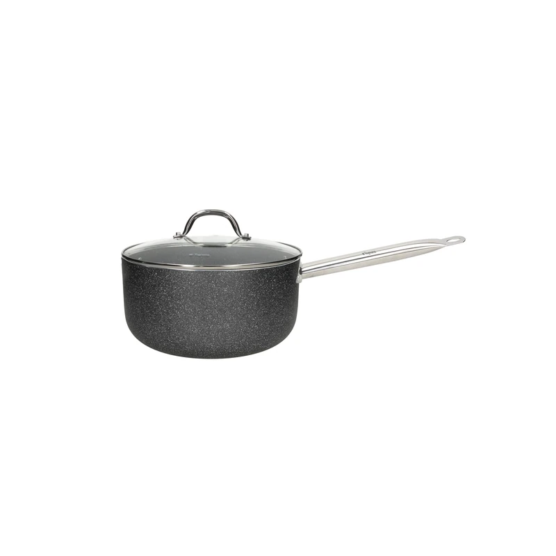 Tognana Big Family 1 Handle Casserole Dish with Lid 22 cm, Aluminium, Grey