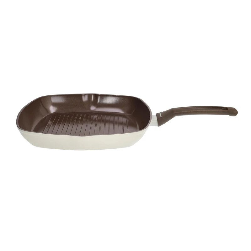 Tognana Sintonia Square Grill 28 x 28 cm, Aluminium, Beige-Brown