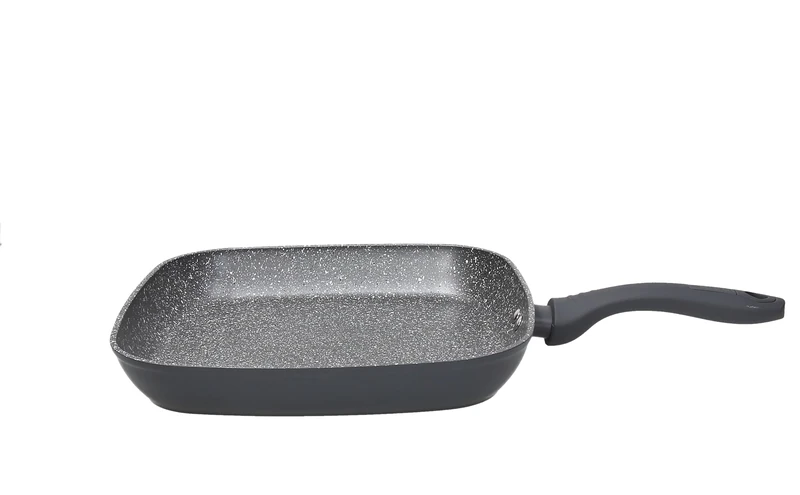 Tognana Cooking Circle Square Grill 28 cm x 28 cm, Aluminium, Grey