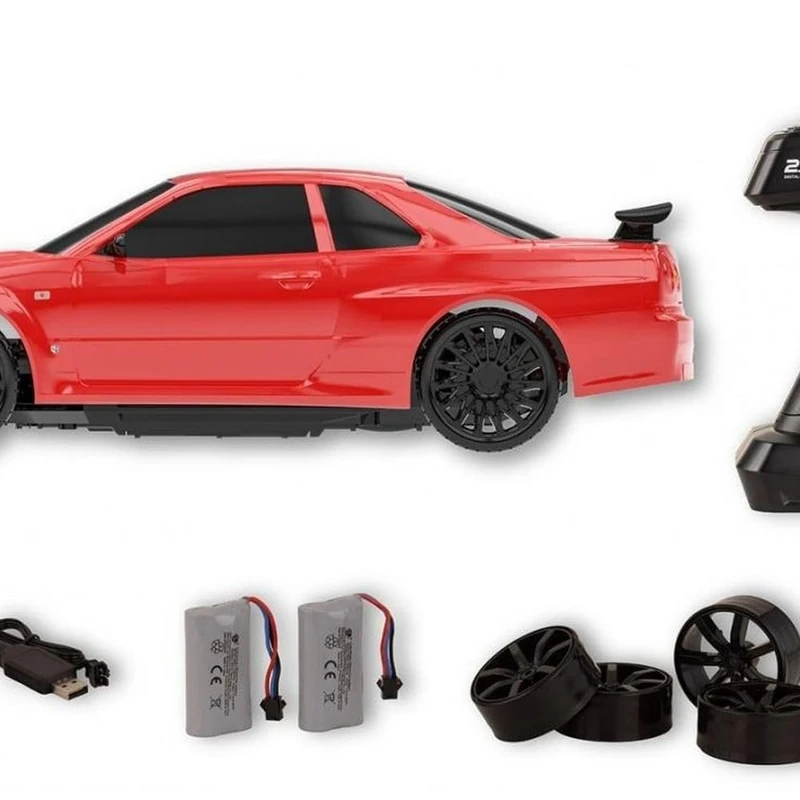 Revell Control RC XXL High Speed Car Nissan Skyline With Nitro Function, With Precise 2.4 GHz Control, 1:10 Scale, 45cm in Length