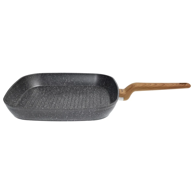 Tognana Wild Stone Square Grill 28 x 28 cm, Aluminium, Grey - Image 1