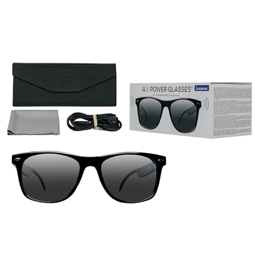 LEXIBOOK BTSG1 AI Bluetooth Sunglasses with Micro Speakers
