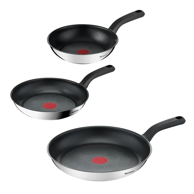 Tefal Comfort Max 3-Piece Set, 10 Year Warranty, Premium Stainless Steel, Non-Stick Coating, G7263S04 - Image 1