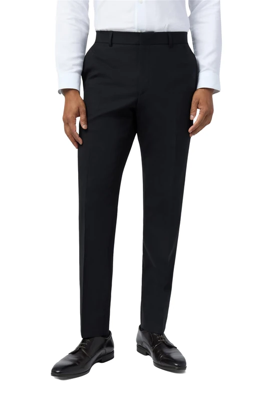 Ted Baker Premium Black Panama Slim Fit Suit Trousers for Men in Black