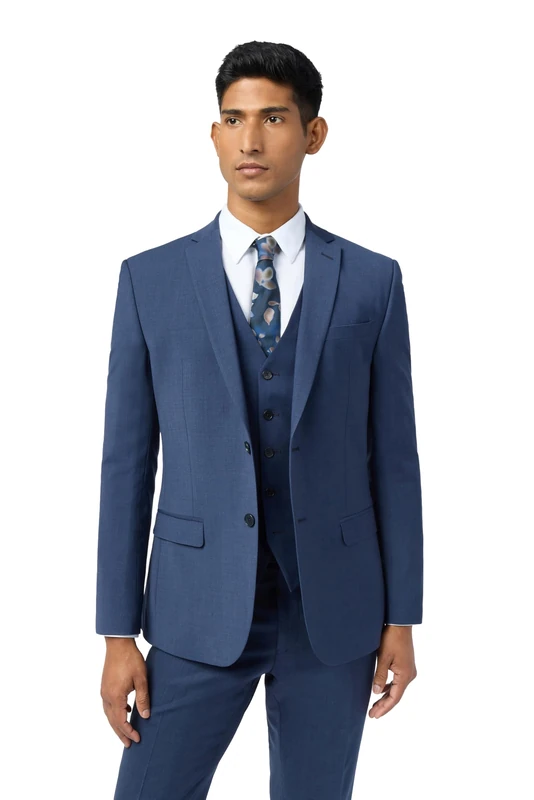Ted Baker Premium Blue Panama Slim Fit Suit Jacket for Men in Blue