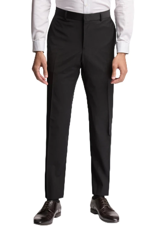 Ted Baker Premium Panama Slim Fit Suit Trousers for Men in Black - Image 1