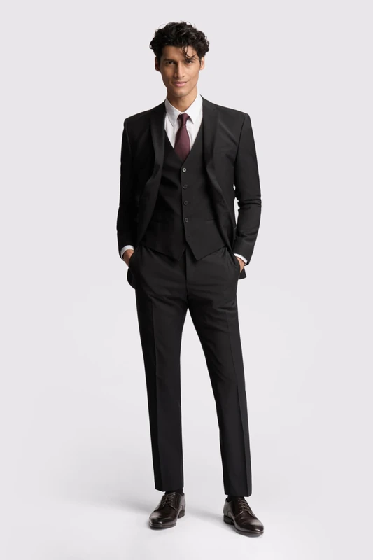 Premium Black Panama Slim JKT (Black)