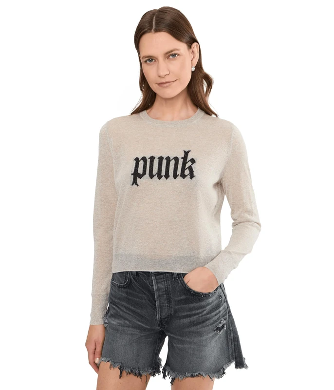 All Saints Women's Deetz Jumper Knitwear, Chalk White, L