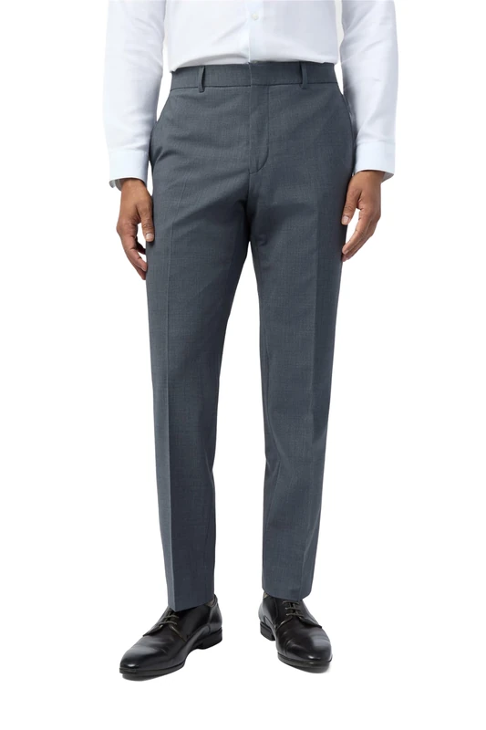 Ted Baker Premium Charcoal Panama Slim Fit Suit Trousers for Men in Charcoal Grey