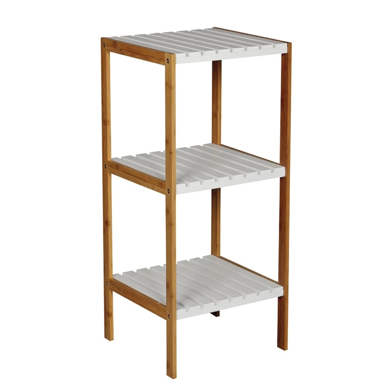 Well Home Bamboo Shelf 3 Shelves 34x33x78cm - Image 1