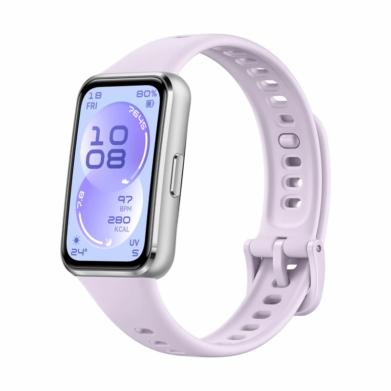 HUAWEI Band 11 Aluminium Fitness Tracker, Sleep Tracker, A-Fib Detection, 5 ATM Waterproof, 14-Day Battery, Step Counter, Pedometer, Fitness Band, Smart Band, Sleep Monitor, Android & iOS – Purple