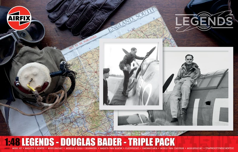Airfix A40101 Legends - Douglas Bader - Triple Pack