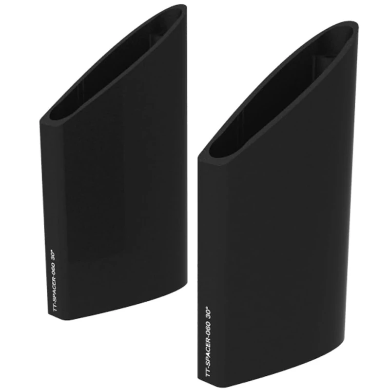 Deda Elementi TT 30° Angled Spacer Aero Handlebar Riser, Black, 60mm