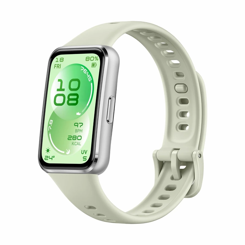 HUAWEI Band 11 Aluminium Fitness Tracker, Sleep Tracker, A-Fib Detection, 5 ATM Waterproof, 14-Day Battery, Step Counter, Pedometer, Fitness Band, Smart Band, Sleep Monitor, Android & iOS – Green