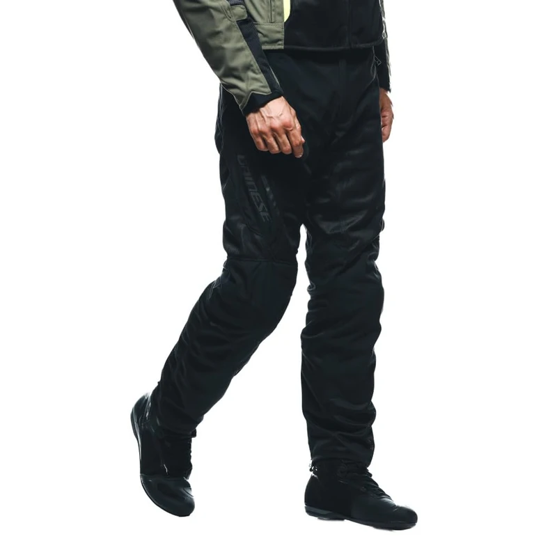 Dainese - Drake 2 Air Tex Trousers, Motorcycle Trousers, Cordura Comfort Fabric, Ventilation Slits, Adjustable Waist, Knee Protectors, Preparation for Hip Protectors, Black, 52