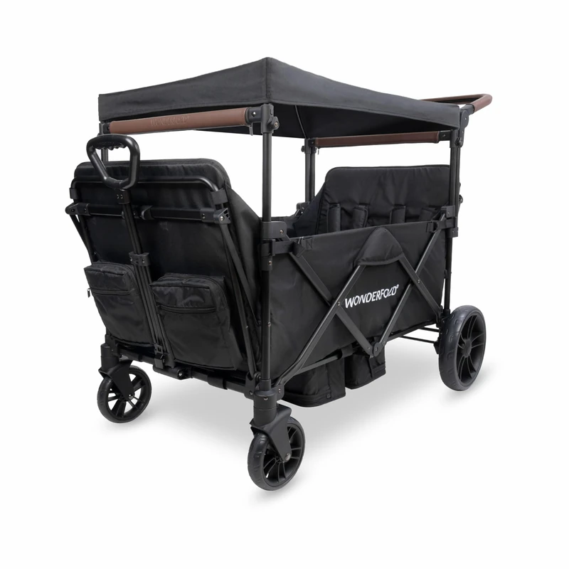 WonderFold X4R Stroller Wagon Black - Image 1