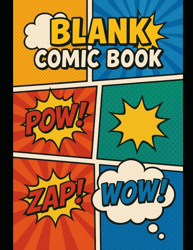 BLANK COMIC BOOK TEMPLATE