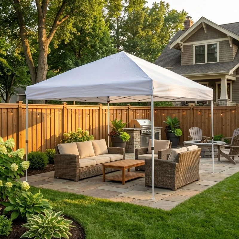 Instant Tent Gazebo 3 x 6 m - Quick Assembly & Height Adjustable, Sturdy Steel Frame, Waterproof UV-50+ Oxford Fabric, Ideal for Garden Parties, Weddings, Events and Parking Lots - Image 1