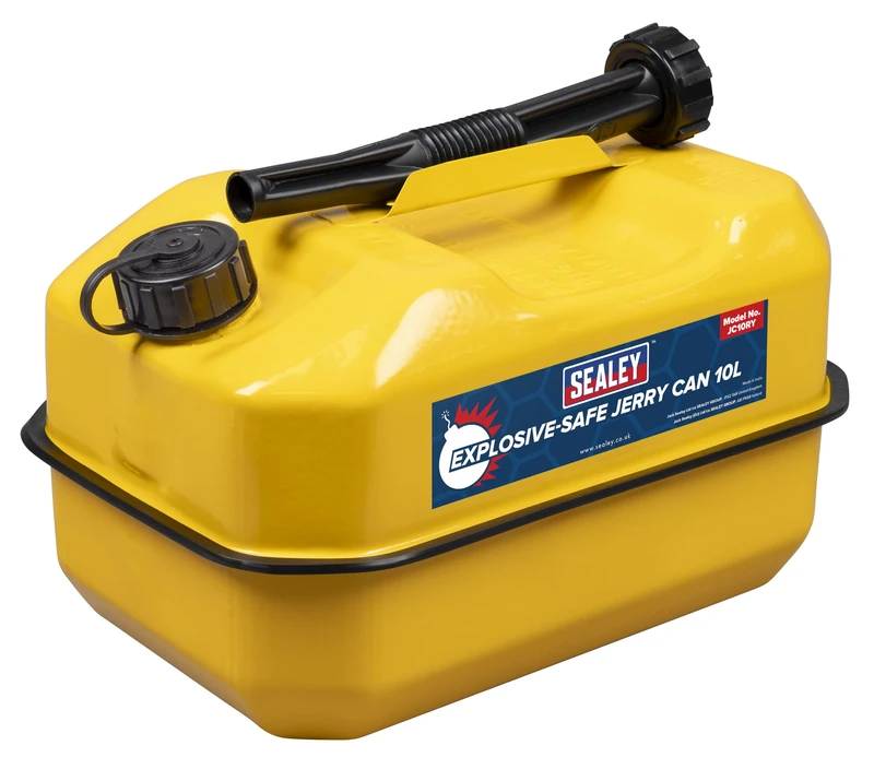 Sealey Explosive-Safe Jerry Can 10L - Yellow - JC10RY