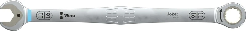 Wera 6007 Joker Ratcheting Combination Spanner SB, Long Design, Imperial, 11/16" x 334 mm