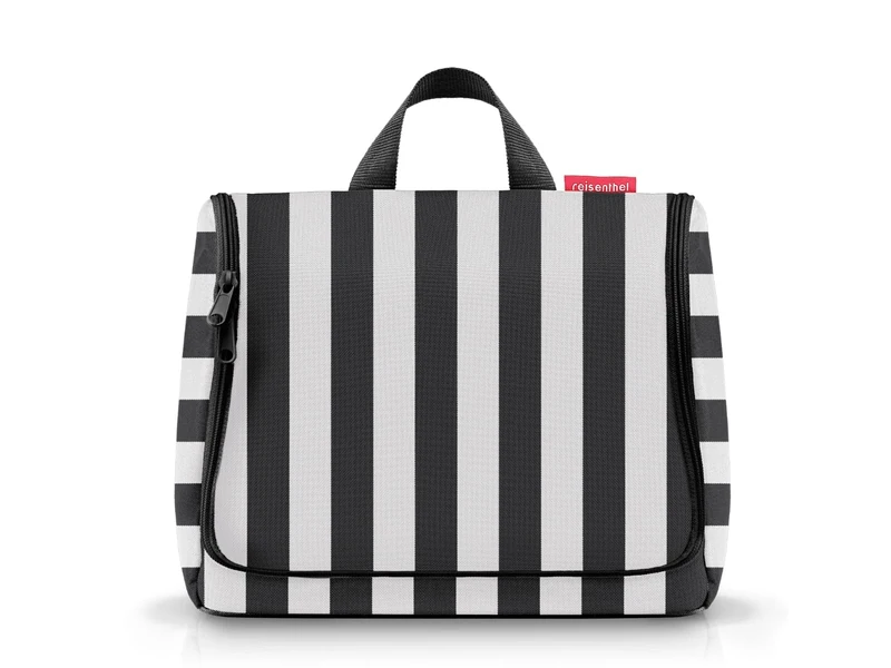 reisenthel Toiletbag XL Cosmetic Bag, Summerstripes Black, 28 cm, Modern
