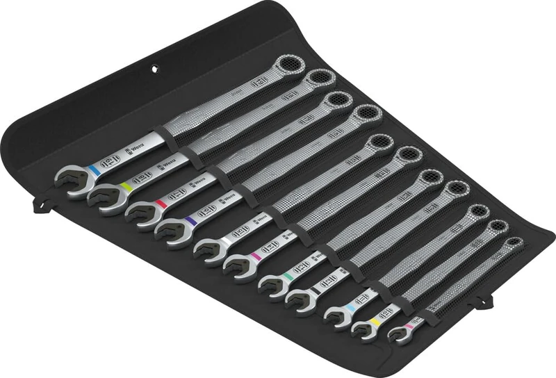 Wera 6007 Joker 11 Set 1 Ratcheting Combination Spanner Set, 11 Pieces