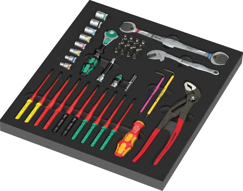 9753 Thermoformed Sponge Maintenance Set Kraftform Kompakt 1, 45 Pieces