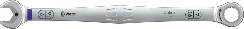 Wera 6007 Joker Ratcheting Combination Spanner SB, Long Design, Imperial, 7/16" x 220 mm