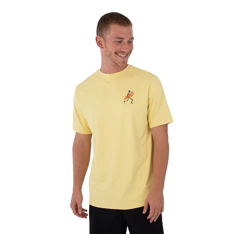 Hurley Mens Short-Sleeved Surf Lycra Flamengue T-Shirt, Orange, M EU